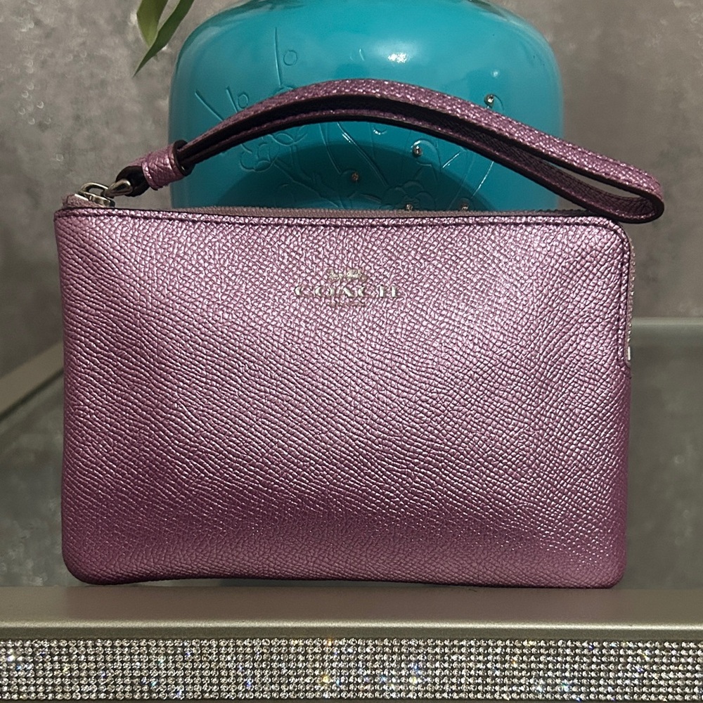 Coach Purple Wristlet